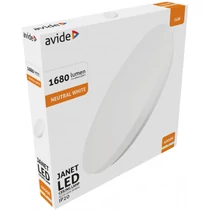 AVIDE ACLO38NW-24W-JAN LED mennyezeti lámpa Janet 24W NW 4000K 1680lm d=380mm