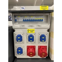 BOROS BOROSCST001 Csatlakozó szekrény 1x5P 16A/400V; 1x5P 32A/400V; 4x2P+PE 16A/230V BOROS BOROSCST001 Csatlakozó szekrény 1x5P 16A/400V; 1x5P 32A/400V; 4x2P+PE 16A/230V