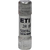 ETI 002651013 BIZTOSÍTÉK 10x38 02A Biztosító betét 500V gG hengeres