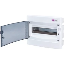 ETI ECM12PT DIDO-E 1x12 modulos elosztó szekrény, süllyesztett, átlátszó ajtóval 1101011