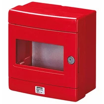 GEWISS GW42203 Üres 180x180x100 Tűzvédelmi kézi jelzésadó falonkívüli tűzriasztó (piros) műanyag üveglapos IP55 42RV