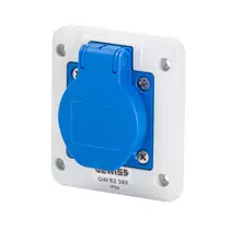 GEWISS GW62392 Beépíthető háztartási aljzat kék 230V-os