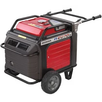 HONDA EU 70is Inverteres Generátor áramfejlesztő 2 db 230 V (16A) és 1 db 230 V (32A) aljzatokkal áramfejlesztő