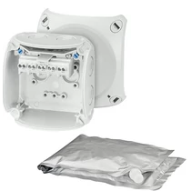 HENSEL WP0202G Kötődoboz falon kívüli 93mmx93mmx62mm IP68 sorkapoccsal HENSEL WP0202G Kötődoboz falon kívüli 93mmx93mmx62mm IP68 sorkapoccsal