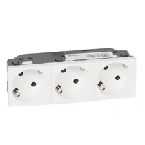 LEGRAND 077253 Mosaic 162/3 fehér dugalj 3-as