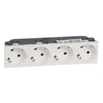 LEGRAND 077254 Mosaic 4x2P+F sínezett dugalj