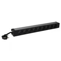 LEGRAND 646812 elosztósor 19"/1U normál KIM:9xSCK-gyv. TÁP: ht. -2P+fF 16A 3 méter LEGRAND 646812 elosztósor 19"/1U normál KIM:9xSCK-gyv. TÁP: ht. -2P+fF 16A 3 méter