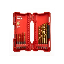 MILWAUKEE 48894759 Csigafúró készlet bit befogású 10 részes HSS-G Tin MILWAUKEE 48894759 Csigafúró készlet bit befogású 10 részes HSS-G Tin