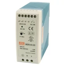 MEAN WELL MDR 60-24 LED tápegység 60W/24V/0-2,5A sorolható MEAN WELL MDR 60-24 LED tápegység 60W/24V/0-2,5A sorolható