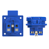 PCE 105-OB Ipari csatlakozó kék beépíthető csapfedeles háztartási aljzat 230V