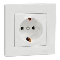 SCHNEIDER EPH2900121 Asfora Aljzat, csavaros bekötés, fehér 2P+F