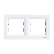 SCHNEIDER EPH5800221 Asfora Kapcsoló kettes keret, vízszintes, fehér