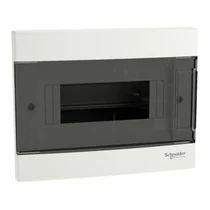 SCHNEIDER EZ9EUA108 Kiselosztó PE/N-sínnel 1x 8M süllyesztett fehér IP40 átlátszó teli ajtó EASY9 EU