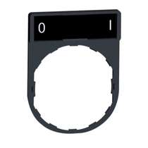 SCHNEIDER ZBY2178 Felirati tábla tartóval vezérlőelemhez &amp;quot;I-0&amp;quot;-szimbólummal fekete