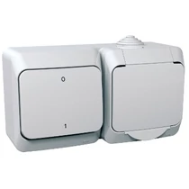 SCHNEIDER WDE000502 Cedar Plus kétpólusú kapcsoló+162 2P+F dugalj fehér SCHNEIDER WDE000502 Cedar Plus kétpólusú kapcsoló+162 2P+F dugalj fehér