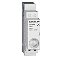SCHRACK AZ106804 Jelzőlámpa LED-del AMPARO, fehér 230V AC