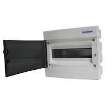 SCHRACK BK080000 Süllyesztett kiselosztó 1 soros, 8KE, átlátszó ajtó