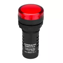 SCHRACK BZ501215-B Kompakt jelzőlámpa, LED, 230V AC/DC, piros