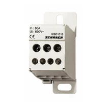 SCHRACK IKB01016 Csatlakozó blokk, 1 pólusú, be 1x16mm2, ki 4x6+2x16mm2