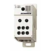 SCHRACK IKB01070 Csatlakozó blokk, 1 p. 160A, be 1x70mm, ki 6x16mm