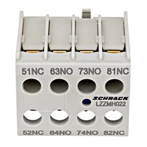 SCHRACK LZZMH022 Segédérintkező, mellső, CUBICO Mini, 2z+2ny