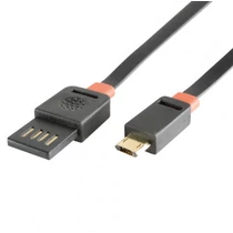 SOMOGYI USBF 3 töltőkábel, 2 oldalú, fordítható, USB-A dugó, microUSB-B dugó, 3m, 2,1A, adatkábel SOMOGYI USBF 3 töltőkábel, 2 oldalú, fordítható, USB-A dugó, microUSB-B dugó, 3m, 2,1A, adatkábel