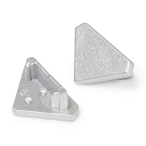 TOPMET D3980040 LED profil QUARTER10 végzáró szett, ezüst (2db/cs) TOPMET D3980040 LED profil QUARTER10 végzáró szett, ezüst (2db/cs)
