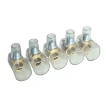 TRACON TBT-2,5/10 Csavaros csatlakozó 10 tagú 2,5mm2 átlátszó