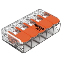 WAGO 221-415 Vezeték összekötő oldható 5P 0,2-4mm2 25db/csomag
