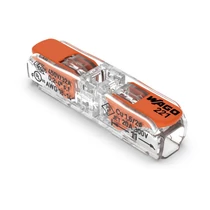 WAGO 221-2411 COMPACT vezetékösszekötő, minden vezetéktípushoz, max. 4 mm², 2 vezeték