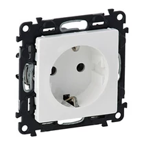LEGRAND 753120 Valena Life 2P+F csatlakozóaljzat gyermekvédelemmel rugós vezetékbekötéssel fehér