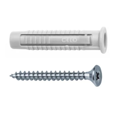 APOLO CELO 98FXSZ Dübel univerzális PZ2 facsavarral csavarméret: 5x60mm 8mmd-furat 40mm műanyag FXSZ 50db/csomag