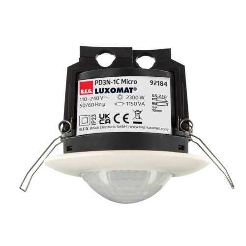 BEG 92184 Luxomat PD3-1C-DE Micro mozgásérzékelő 360° süllyesztett IP20 fehér