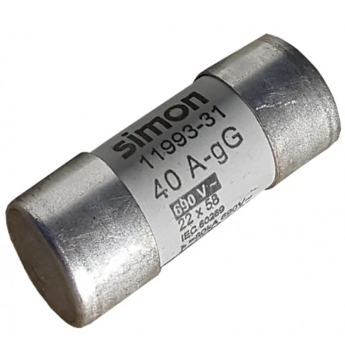 BIZTOSÍTÉK 22x58 63A Biztosító betét 22x58 63A 10db/csomag BIZTOSÍTÉK 22x58 63A Biztosító betét 22x58 63A 10db/csomag