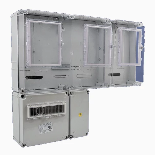 CSATÁRI PLAST PVT 7590 Á-V-H Fm-SZ 1/3F mérőszekrény 1xM63.80A+1xV32+1xH80A légkábeles 1-szintes CSATÁRI PLAST PVT 7590 Á-V-H Fm-SZ 1/3F mérőszekrény 1xM63.80A+1xV32+1xH80A légkábeles 1-szintes