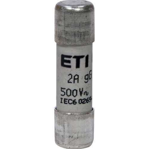 ETI 002651013 BIZTOSÍTÉK 10x38 02A Biztosító betét 500V gG hengeres