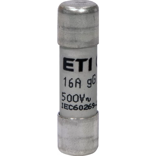 ETI 002651019 BIZTOSÍTÉK 10x38 16A Biztosító betét 500V gG hengeres
