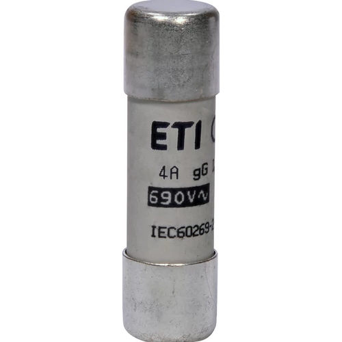 ETI 002651025 BIZTOSÍTÉK 14x51 04A Biztosító betét 690V gG hengeres ETI 002651025 BIZTOSÍTÉK 14x51 04A Biztosító betét 690V gG hengeres