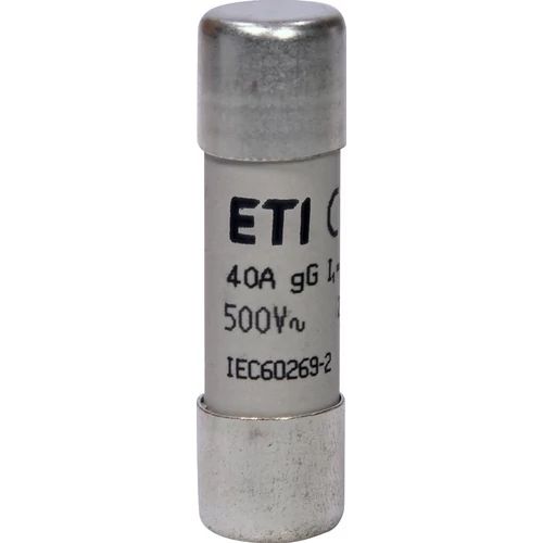 ETI 002651034 BIZTOSÍTÉK 14x51 40A Biztosító betét 500V gG hengeres