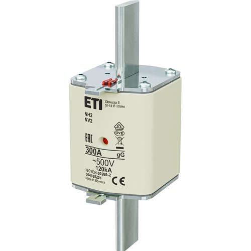 ETI 004185221 BIZTOSÍTÉK NH2 300A Biztosító betét gL-gG KOMBI 500V késes