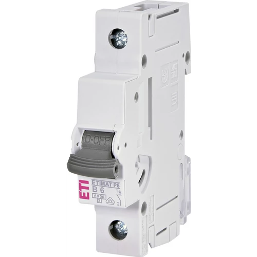 ETI 1900007 ETIMATP6 B6A 1p 6 kA Kismegszakító, 1 modul ETI 1900007 ETIMATP6 B6A 1p 6 kA Kismegszakító, 1 modul