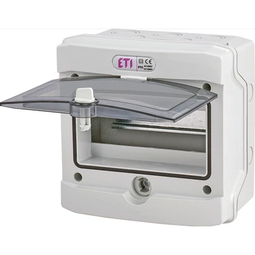 ETI ECH-12PT, kültéri műanyag szekrény, 12 modul, IP65 1101062 ETI ECH-12PT, kültéri műanyag szekrény, 12 modul, IP65 1101062