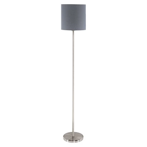 EGLO 95166 PASTERI állólámpa acél matt nikkel / textil szürke