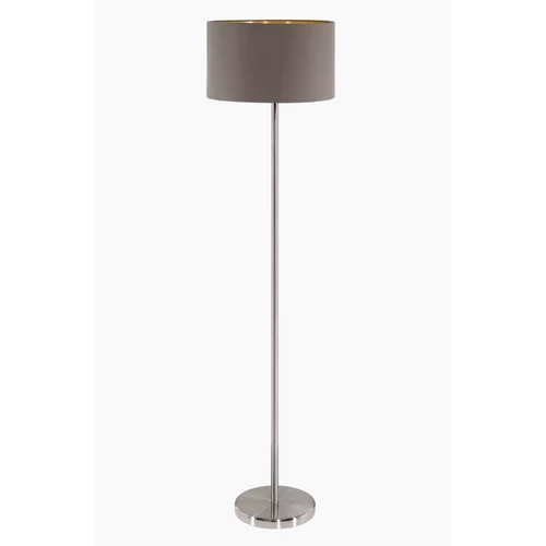 EGLO 95172 MASERLO állólámpa acél matt nikkel / textil cappuccino, arany E27 1x60W