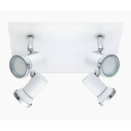 EGLO 95995 TAMARA1 spot lámpa acél, üveg fehér, króm GU10 4X3W IP44