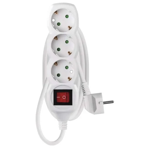 EMOS P1321R Elosztós hosszabbító kapcsolós 3-as 1,5m EMOS P1321R Elosztós hosszabbító kapcsolós 3-as 1,5m