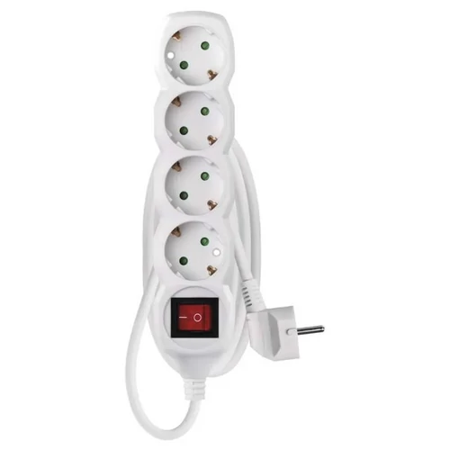 EMOS P1421R Elosztós hosszabbító kapcsolós 4-es 1,5m 230V
