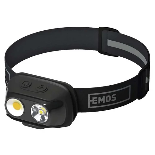 EMOS P3542 COB LED Fejlámpa tölthető 500lm, 130m, Li-pol 1200mAh