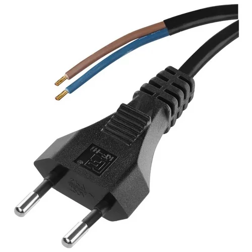 EMOS S19272 Szerelt vezeték euro dugóval fekete 2x0,75 2m EMOS S19272 Szerelt vezeték euro dugóval fekete 2x0,75 2m