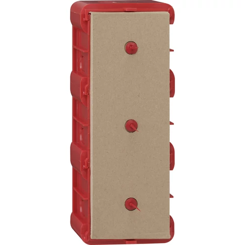 Gira 289300 Beépítődoboz 3-as falba süllyesztett E22 piros Gira 289300 Beépítődoboz 3-as falba süllyesztett E22 piros